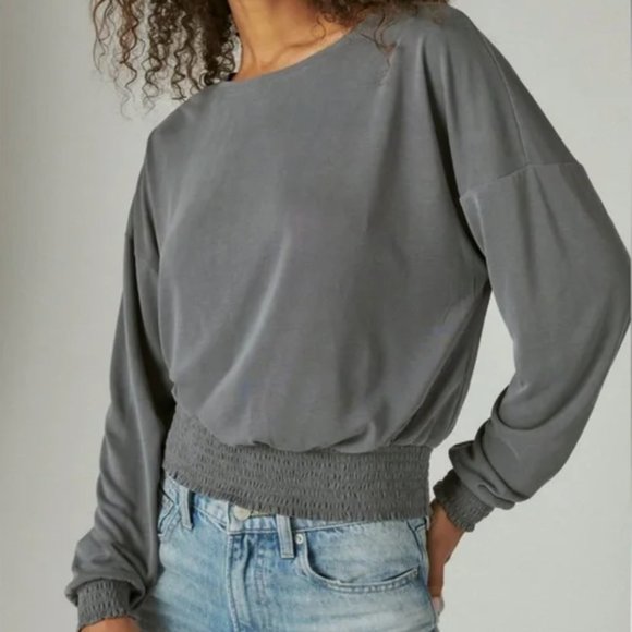 Lucky Brand Tops - Lucky Brand gray sandwash tee XL